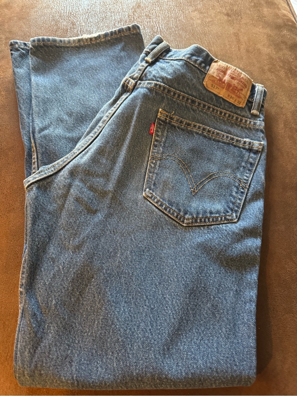 Levi's Men's 517 Classic Blue Relaxed Fit Denim Jeans-Excellent Condition!